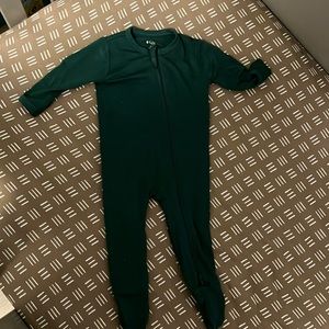 Kyte Baby Emerald Green footie pajama 0-3 months.